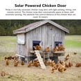 thumbnail image 3 of Automatic Chicken Coop Door, 3 In 1 Light Sense Timing Remote Control Auto Coop Door, Metal Aluminum Alloy Battery Powered Coop Door For Suitable Sized Ducks, 3 of 8