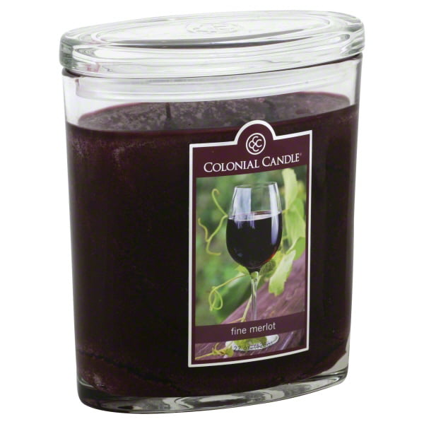 Home Candles Colonial Candle Merlot Oval Jar Candle 22 Oz Ph
