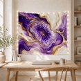 thumbnail image 5 of Amethyst Geode in Purple and Gold Swirls, Mystical Abstract for Crystal Lovers, Mineral Art, Housewarming Gift, Tapestry Wall Hanging for Bedroom and Living Room, 5 of 7