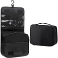 thumbnail image 1 of Neceser de Viaje Colgante para Hombre y Mujer - Bolsa de Maquillaje Impermeable con Múltiples Compartimentos y Gancho, Organizador de Cosméticos Plegable (Negro), 1 of 4