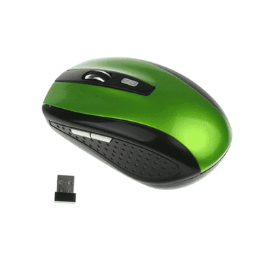 GJX Wireless Mouse Bluetooth Mouse Wireless for Laptop Computer Mouse Wireless with USB Receiver Green