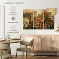 thumbnail image 4 of Elephant Stock Rustic Landmark World Map Wall Art - Horizontal Multi Panel Canvas - Living Room Wall Decor - Hobbies And Lifestyle Multi Panel - Brown And Orange Decor - 23" x 14", 4 of 4