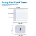 thumbnail image 6 of USB C Wall Charger Block,FiveBox 2Pack 20W PD Type C Charger Fast Charging Block USB C Power Adapter USB C Brick for Phone Samsung(White), 6 of 7