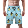 thumbnail image 1 of NICKSUN Men's Swim Trunks, Cute Print Quick Dry Summer Board Beach Shorts with Mesh Lining and Pockets, 1 of 6