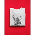 thumbnail image 3 of Wildlife Zebra Head. Sweatshirt Men -Image by Shutterstock, Male 4X-Large, 3 of 4