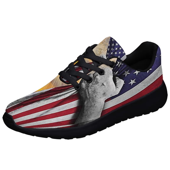 Memorial Fallen Soldiers Shoes Sneakers Black Size 3.5