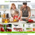 thumbnail image 4 of Zeclu Electric Mason Jar Vacuum Sealer Kit, Automatic Jar Sealer for Wide and Regular Mouth Mason Jars, Portable Cordless Vacuum Sealer for Canning and Food Storage, White, 4 of 9
