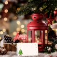 thumbnail image 5 of YQHWQ Double Design Business Cards Christmas Party Decorations 25 Sheets Buffet Tent Labels Notched Easy Folding Sheets Buffet Tent Labels Christmas Blank Place Cards Christmas Place Ca, 5 of 5