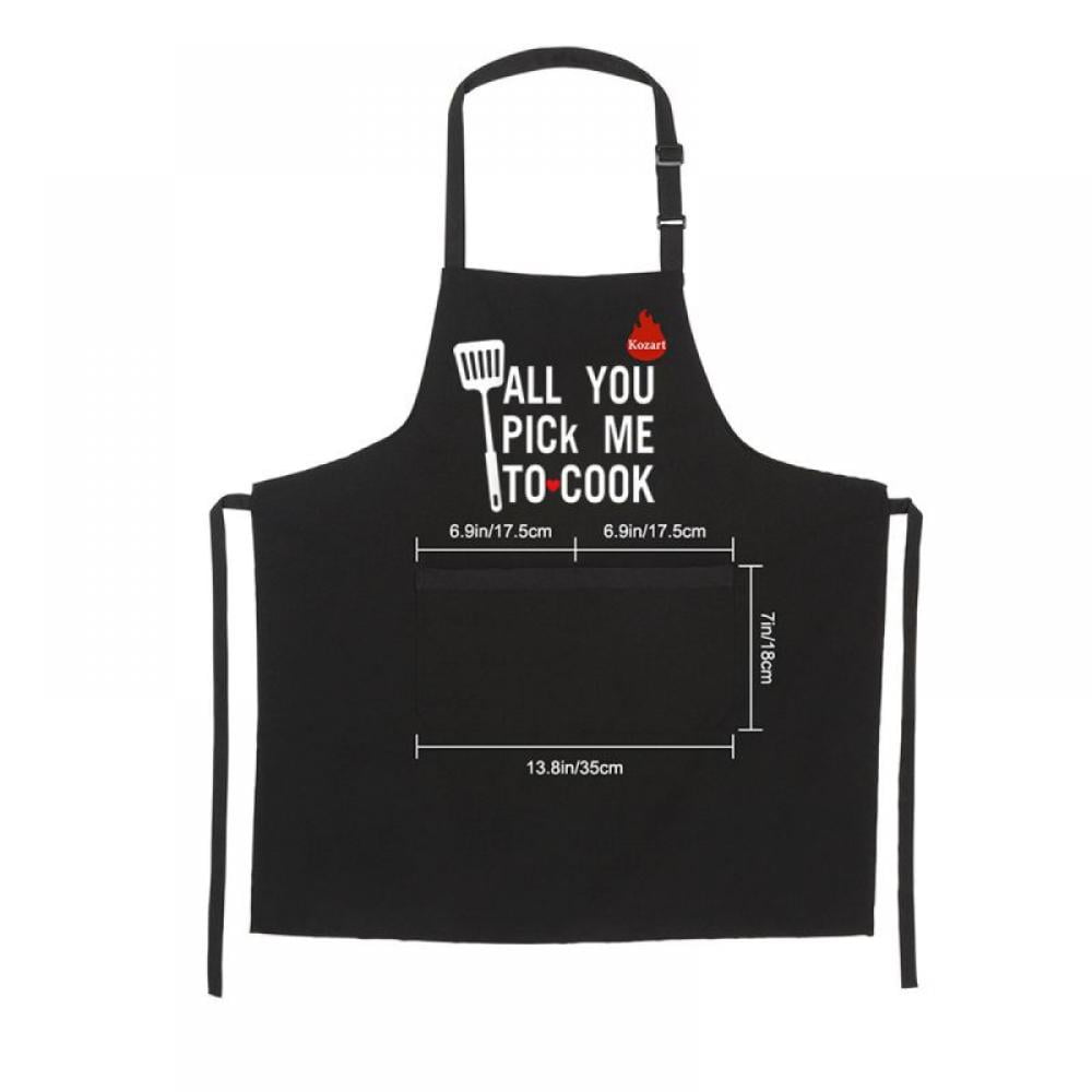 Details about   Adjustable Bib Apron with Pocket Extra Long Ties For Women Men Baking Restaurant