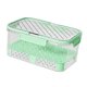 thumbnail image 4 of Contenedores de almacenamiento de frutas para nevera, caja de almacenamiento de alimentos con asa de tapa, caja de refrigerios, ahorro hermético de Verde, 4 of 8