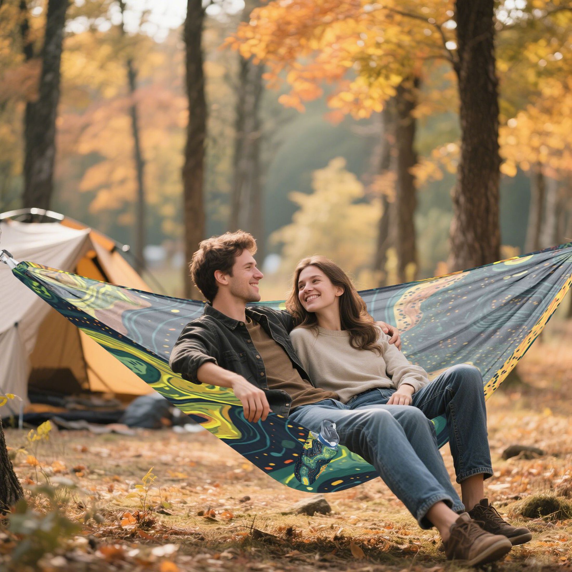 Hammock Camping Hammock Nylon Portable Hammock Travel Camping Hammock Green River Seamless