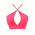 thumbnail image 6 of Noric Women's Halter Tank Top Sleeveless Crisscross Cut Out Summer Crop Top Casual Going Out Vacation Beach Cami, 6 of 6