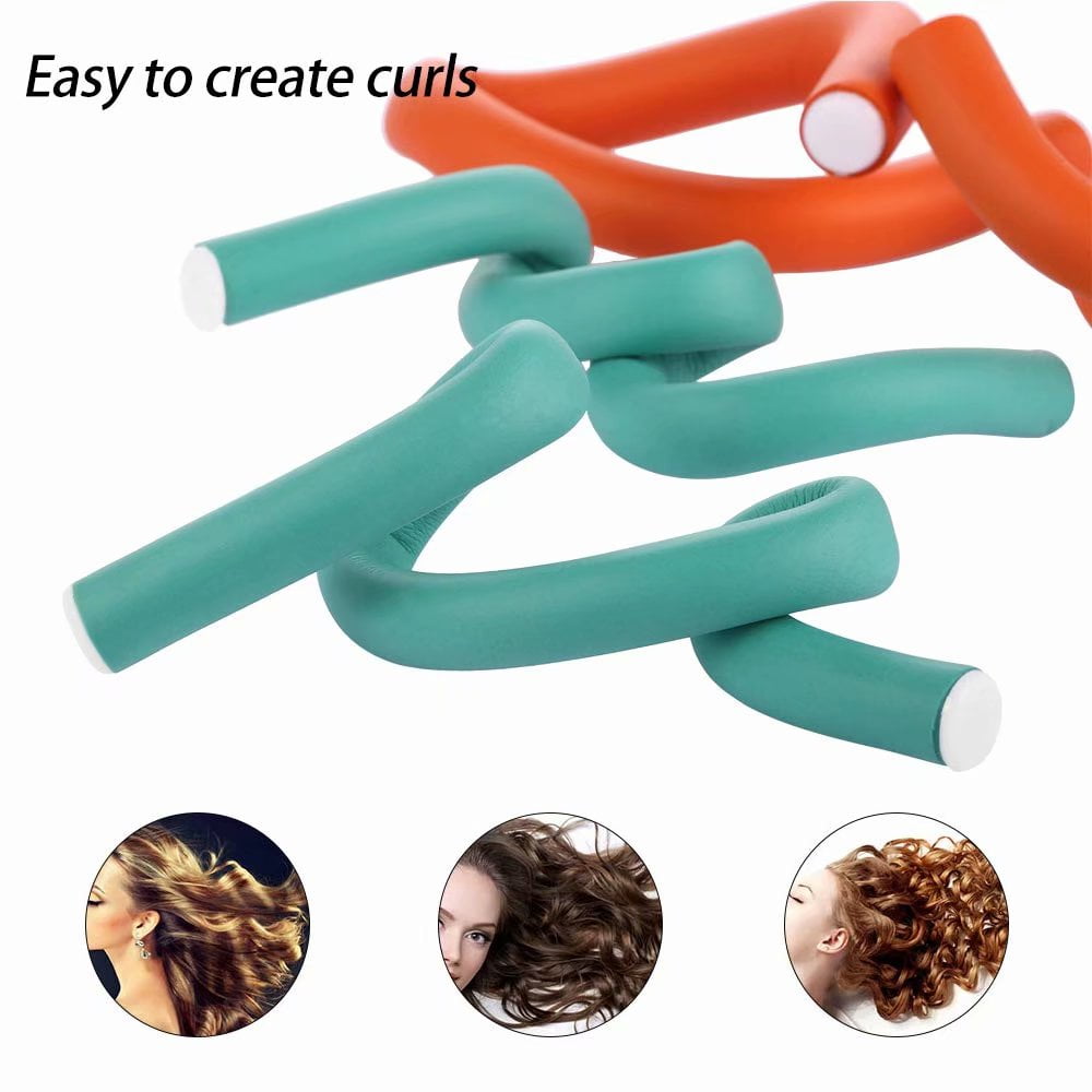 Flexible Curling Rods 42Pcs Hair Rollers Curlers Bendy Twist flex Rods Set DIY Hair Styling Tool for Women Girls Walmart