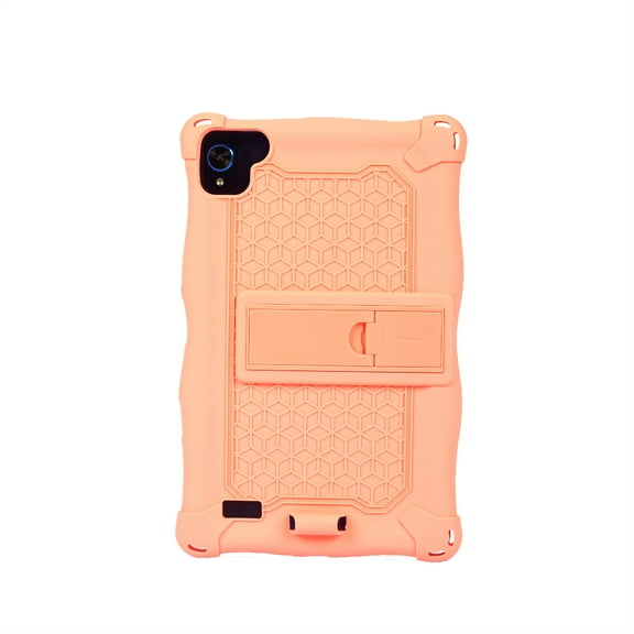 Soft Case for Samsung Galaxy Tab A (8.0-Inch) Tablet (Model Number SM-T290/SM-T295/SM-T297, Released in 2019) - Slim Fit Lightweight Shockproof Kickstand Silicone Case Cover (Pink)