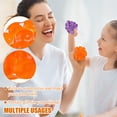 thumbnail image 3 of Sensory Stress Ball, Hand Strengthening Ball, Squeeze Balls, Stress Relief, Orange, 3 in Diameter, Silicone Sensory, 1 Pc, Desktop Decor, 3 of 6