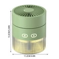 thumbnail image 3 of Binwennn Mini Small Fan Desktop Fan Turbine Foldable Cool Wind Humidification Spray Fan Practical Small Fan Functional Humidifier Fan (Rechargeable) Fan Remote Control Metal Oscillating Fan with, 3 of 5