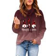 thumbnail image 1 of Sudadera de manga larga informal de Navidad Gibobby con estampado de Gradiente de Enano de Navidad Café XL, 1 of 4