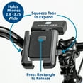 thumbnail image 2 of Concord Rechargeable Bike Phone Holder with Front Light, 200 Lumens, Backup Battery, 2 of 6