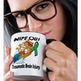 thumbnail image 2 of 3drose, Wipe Out Traumatic Brain Injury Awareness Ribbon Cause Design, 15oz Two-tone Black Mug, 2 of 6