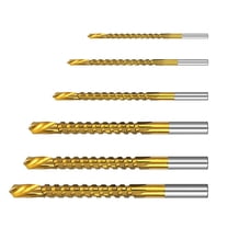 Raindrops 6pcs Spiral Saws Drill Bit Set with Serrated Grooving for Woodworking
