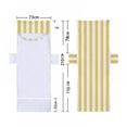 Stripe Beach Lounge Chair Towel with Fitted Top Pocket, 29.5*78.7