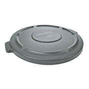 Rubbermaid Commercial Round Lid for BRUTE Waste Containers, 76L/20G, Gray