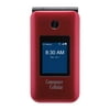 Consumer Cellular, Link II, 8GB, Red - Flip phone