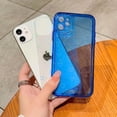 thumbnail image 2 of Compatible for iPhone 11 Clear Case, Cute Glitter Heart Rainbow Laser Holographic Bling Pattern Case for Women Girls Soft TPU Shockproof Camera Protective - Blue, 2 of 11