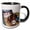Black/White, variant on 3drose, Funny Cute Cool Abstract Dachshund Puppy Dog Bowling Sports, 11oz Magic Transforming Mug