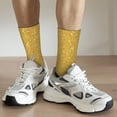 thumbnail image 6 of Picia Gold Shiny Print Athletic Socks for Men & Women – Cushioned Moisture-Wicking Crew Socks for Sports, Running, and Training, Soft & Breathable Size 5-11, 6 of 6