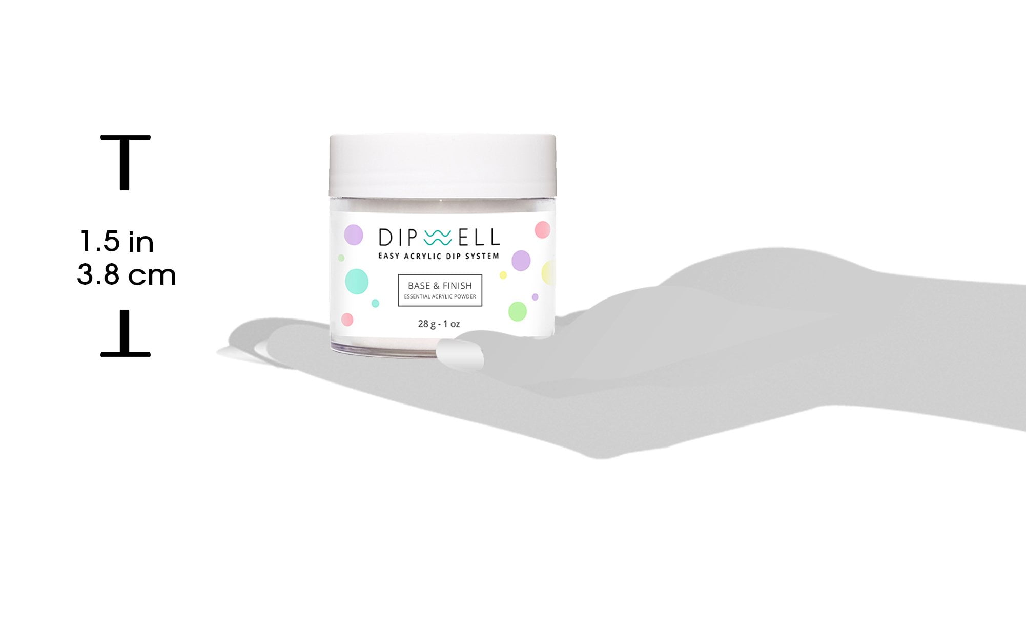 Nail Dip Powder, Glitter Color Collection, Dipping Acrylic for Any Kit or System by DipWell, Size: 1 oz, GL - 21