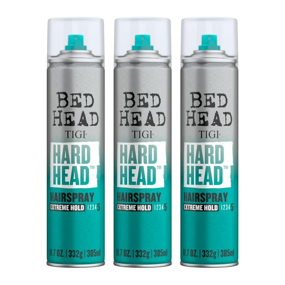 Bed Head Hard Head Hairspray for Extra Strong Hold - For All Hair Types - With Instant Dry & Natural Shine - Use on Dry Hair - Premium Hair Care Prod