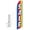 Rainbow, variant on Sale Rainbow Super Novo Feather Flag - Complete with 15ft Pole Set and Ground Spike