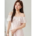 thumbnail image 3 of Doll neck shows thin floral dress, 3 of 7