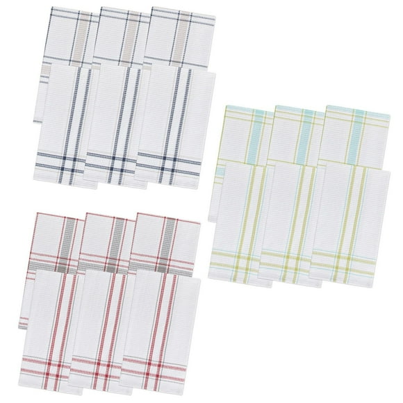 Mainstays Serviettes de Cuisine Gaufrées, pqt de 6