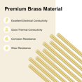 thumbnail image 2 of 10-Pack Brass Rod, 2mmx300mm H65 Solid Round Rods for Knife Handle Pins Material Making Supplies/Shaft Crafts/Model DIY, Lathe Rivet Dowel Stock Tube, 2 of 5