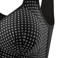 thumbnail image 4 of Feancey Womens Plus Size Wireless Bras Plaid Casual Front Closure Bra Adjustable Strap Full Coverage Everyday Brassiere Comfort Minimizer Bras for Large Bust Black 42, 4 of 5