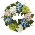 thumbnail image 1 of Nearly Natural 4207 24 in. Hydrangea Wreath, 1 of 1