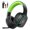 Black Green, variant on 2.4GHz Wireless Gaming Headsets for PS5, PS4, PC, Switch - Bluetooth 5.3 Gaming Headphones with Noise Canceling Mic, 7.1 Surround Sound, 70H Battery, Blue Lighting
