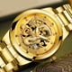 thumbnail image 3 of Reloj de cuarzo para hombre, relojes para hombre, reloj de cuarzo con escultura dorada para hombre, reloj de pulsera de acero para hombre, reloj para hombre, 3 of 3