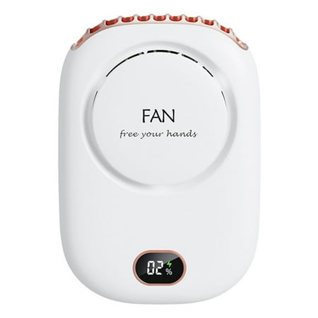 

cdar USB Fan Rechargeable Hands-Free ABS Lanyard Hanging Neck Fan for Outdoor USB Fan