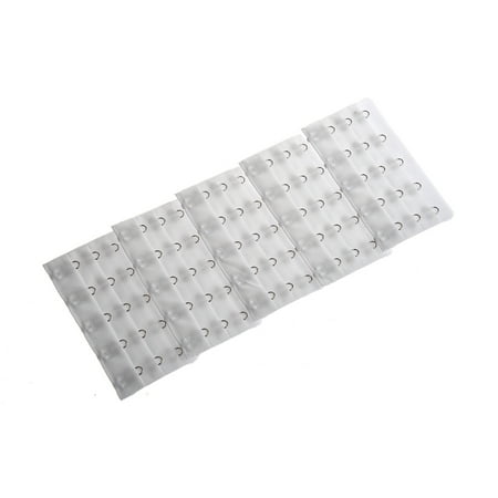 

5 Rows Hook and Eye Tape Extension Bra Strap Extender Hook 5 Pcs for Women