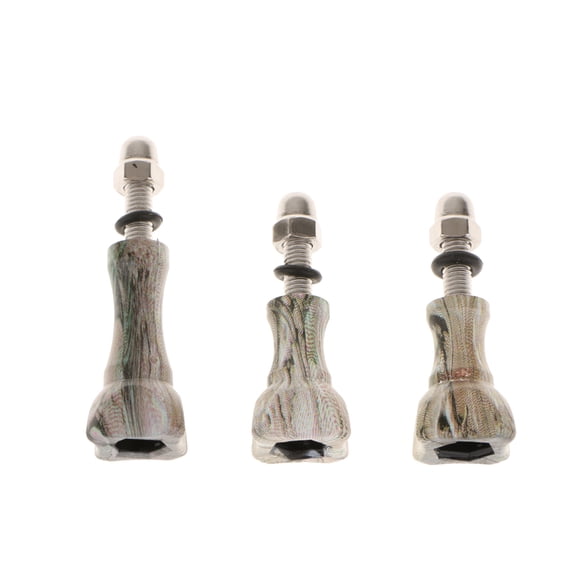 lionlar 3 Pcs Long Bouton de Pouce Écrou Vis pour Boîtier de Caméra Sport 2 3 3+ 4 5 Adaptateur de Montage Gris