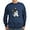 Navy, variant on CafePress - Kiniart Tricolor Corgi Sweatshirt (Dark) - Classic Crew Neck Sweatshirt