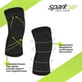 thumbnail image 5 of Brownmed 40412, Spark Kinetic Knee Knee Sleeve, Black, Large, 1/Each (1128941_EA), 5 of 7