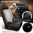 thumbnail image 4 of IKABEVEM Car 5 Seat Covers Fit for Chevrolet Silverado 2007-2018 Chevy Silverado Full Set Faux Leather Front & Rear Cushion,Black 017, 4 of 7