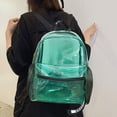 thumbnail image 3 of WRKEKC Clearance Transparent PVC Waterproof Backpack, Outdoor Travel/Beach Bag with Reflective Strips, Lightweight Design, 3 of 8