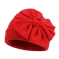 thumbnail image 5 of Baby Hat Gloves Sets Boys Girls Cotton Bow Cuffed Beanie Hat Mittens 2 Piece Infant Winter Warm Gift Set, 5 of 5