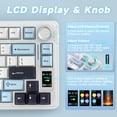thumbnail image 4 of Restored AULA S75 PRO Wireless Mechanical Keyboard with Screen&Knob, 75% Hot Swappable Gaming Keyboard with Pre-lubed Switches, RGB Backlit, PBT Keycaps Creamy Sounding Pc Gaming Keyboards, 4 of 9