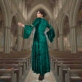 thumbnail image 6 of GYQMBT Renaissance Women Velvet dresses, Medieval Gothic Retro Dress Halloween Irish Vintage Victorian Faire Costumes Cosplay Party,S, 6 of 7